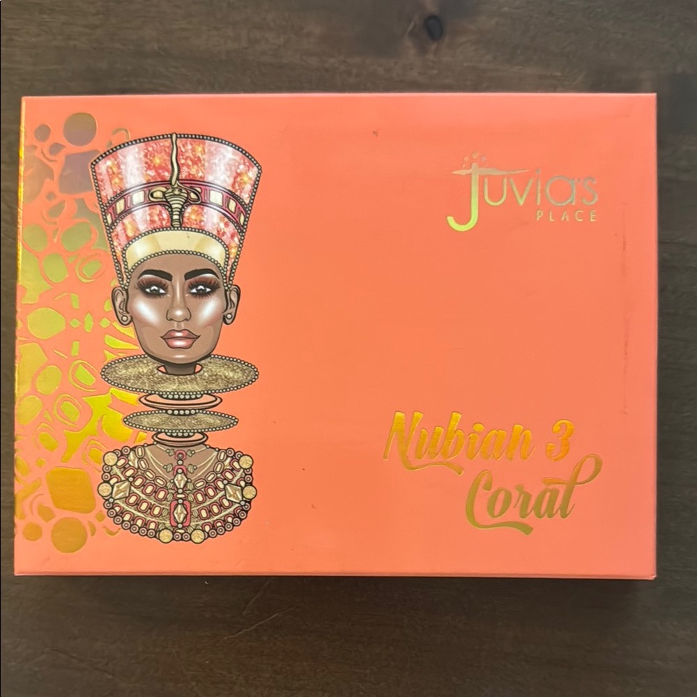 NWB Juvia's The Nubian 3 Coral Eyeshadow Palette Vibrant Makeup